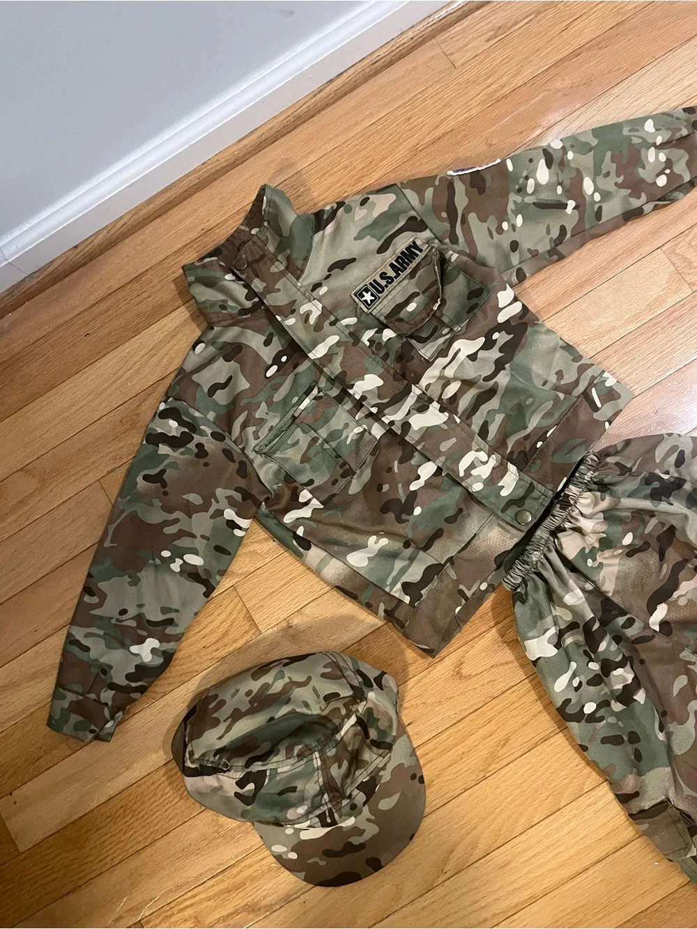 U.S. Army Kids Camo Costume Set - Green, Brown, Tan